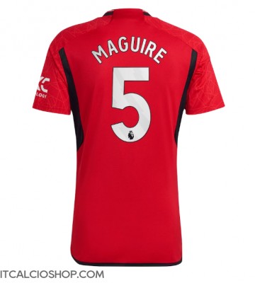 Manchester United Harry Maguire #5 Prima Maglia 2023-24 Manica Corta